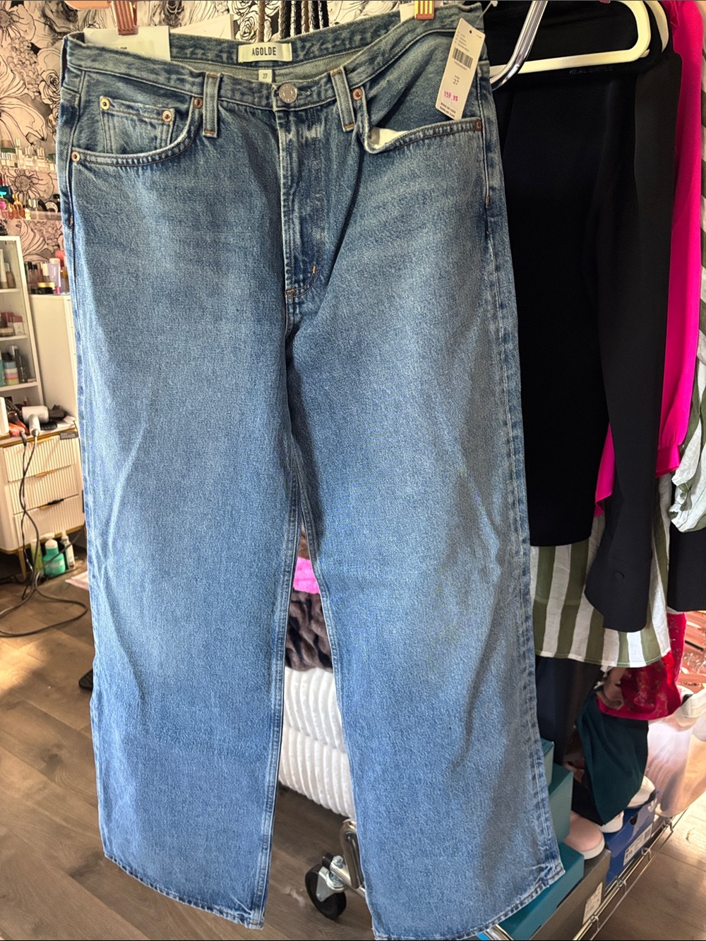 Agolde Women’s Wide Leg High Rise Jeans